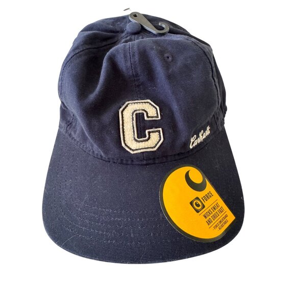 Carhartt Navy Blue Canvas Women’s LOGO C Hat NWT - Picture 5 of 6